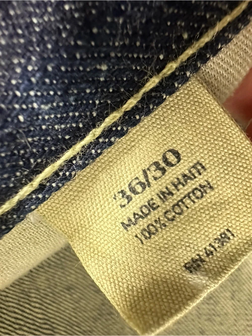 Ralph Lauren Polo Jean Co Size 36/30 Blue Classic Fit Relaxed Denim Blue Jeans